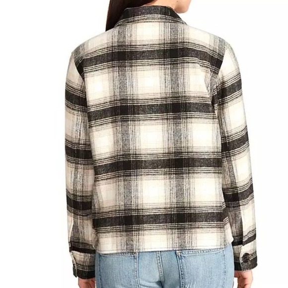 BB Dakota by Steve Madden Ladies Boxy Plaid Shacket Jacket Flannel NWT Large - Picture 2 of 13
